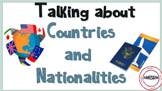 Talking about countries and nationalities  English Language [upl. by Ricarda626]