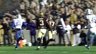 Army Football Ahmad Bradshaw Touchdown Run vs Duke 111117 [upl. by Sukey]