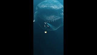 Megalodon vs Scuba Diver Thalassophobia shorts thalassophobia megalodon [upl. by Eerdna]