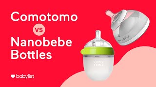 Comotomo vs Nanobebe  Best Bottles for Breastfed Babies  Babylist [upl. by Avrom758]