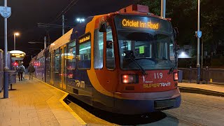 Stagecoach Sheffield SuperTram 119 From Middlewood To Hillsborough [upl. by Brett473]