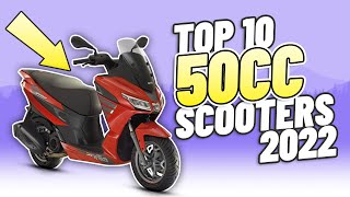 Top 10 50cc Scooters 2022 The best 50 Mopeds and Scooters for beginners and learners on a CBT [upl. by Elleinet]