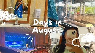 °‧🫧⋆🌧️🌷༄ Days in August Training Diaries Certification Ceremony productive Vlog Self care [upl. by Anatnom]