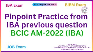 Pinpoint Practice from IBA previous question [upl. by Siro]