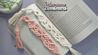 DIY Macrame Bookmark With Tassel  Macrame Tutorial [upl. by Ayomat559]