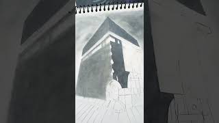 Kaaba Sharif drawing artsketchpainting realism [upl. by Esaele611]