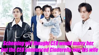 The scheming girl thought the CEO would marry her but the CEO announced Cinderella was his wife [upl. by Noirb]