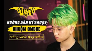 Hướng Dẫn Kĩ Thuật Nhuộm Ombre Dạy Cắt Tóc Nam Phong BvB [upl. by Nosemaj735]