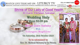 Melvin With Valangani Shrine of Our Lady of Good Health Wedding Holy Mass 0300 pm [upl. by Ohs156]