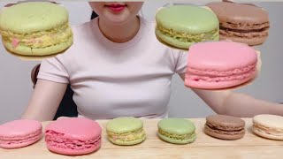 ASMR LADURÉE MACARON EATING SOUNDS 파리 라뒤레 마카롱 マカロン NO TALKING MUKBANG 1400views❗️ [upl. by Gere]