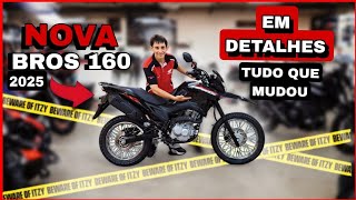 BROS 160 CBS PRETA 2025 TUDO O QUE MUDOU [upl. by Norven]