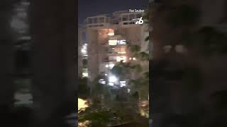 Residents heard singing Israeli national anthem from apartment balconies in Holon [upl. by Assek373]