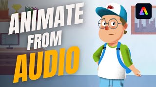 How to Animate a Character From an Audio File Online  Cartoon Animation [upl. by Atilek]