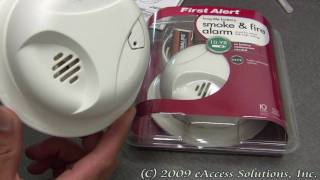 First Alert Long Battery Life Smoke and Fire Alarm explanation and unboxing video for SA305CN [upl. by Pinsky]