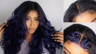 The most natural 40 synthetic wig ever  How I lay my wig to perfection  Stocking cap method [upl. by Ahsek]