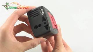 150W DC 12V to AC 220V 50Hz USB 5V Car Power Inverter Adapter Red  dinodirect [upl. by Deanne]