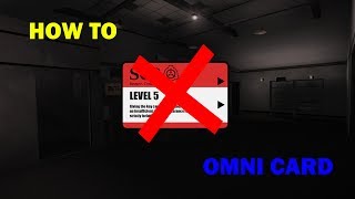 SCP Containment Breach How To Omni Card [upl. by Savanna194]