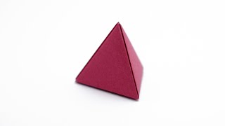 ORIGAMI TETRAHEDRON Jo Nakashima  Deltahedron [upl. by Jak]