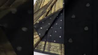 Wow Black Georgette saree Price 1400 freeshipping9677517018prensraj7698 [upl. by Akinej]