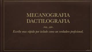 Aprende Mecanografia Que es la Mecanografia dactilografia [upl. by Weaver]