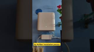 Jio Airfiber installation process Short Video jio wifi shortvideo [upl. by Lilybelle458]