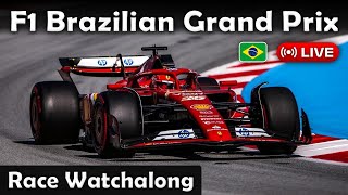 LIVE F1 Brazilian Grand Prix 2024  RACE Watchalong Live Timing [upl. by Ainezey413]