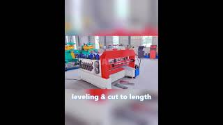 Leveling amp cutting to length machine with Slitting for sheet metal coil [upl. by Kellie]