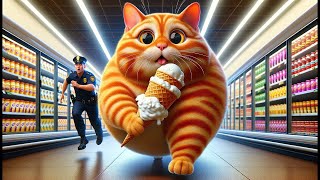 CAT 😿 and Ice cream 🍦 ai cover 😿 cute cat [upl. by Nations105]