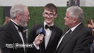 Liam Cunningham Isaac Hempstead Wright amp Conleth Hill quotGame of Thronesquot 2018 Primetime Emmys [upl. by Lynelle]