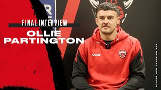 FINAL INTERVIEW  Ollie Partington says farewell to Salford Red Devils [upl. by Crowe]