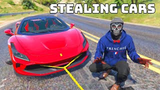 Stealing Cars Using A Rope In GTA 5 RP [upl. by Wales]