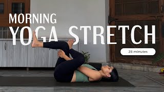 Morning Yoga Stretch  28Min FullBody Routine  Srishti Chandrakar [upl. by Aseek55]