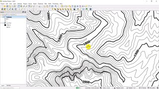 QGIS Contours and Contour Labels [upl. by Orthman611]