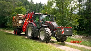 🔴KRPAN Gozdarska prikolica s platformo  Forestry Trailer with Platform  Forstanhänger mit Platform [upl. by Il]