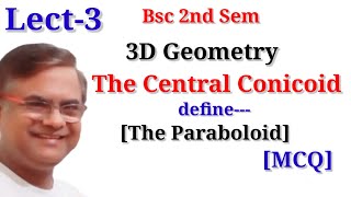 The Paraboloid Bsc1styear Geometry [upl. by Danny706]