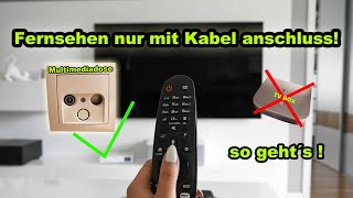 FERNSEHEN NUR ÜBER DEN KABEL ANSCHLUSS OHNE ZUSATZ GERÄTE   SO GEHT´S  ANLEITUNG  FACTOREM [upl. by Profant706]