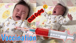 injectionLittle Baby Pain On hip Crying [upl. by Nosro811]