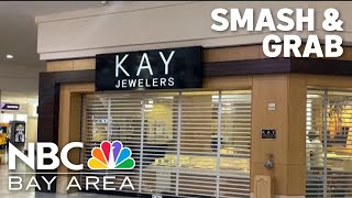 Kay Jewelers smash and grab in San Francisco [upl. by Shayna]