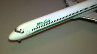 Episode 159 Herpa Wings 505154 Alitalia McDonnellDouglas MD82 Reg IDACN 1500 Scale [upl. by Pier]