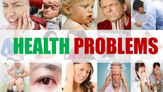 40 Health Problems English Vocabulary with Pictures  Common Illnesses Vocabulary [upl. by Ailahk]