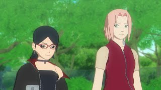 Sarada meets Sakura in the past [upl. by Artkele]