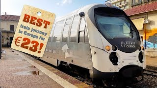 Best train journeys in Europe Corsica from Ajaccio to Corte trip report [upl. by Adian700]