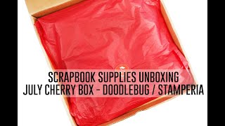 Unboxing Scrapbook Supplies  July 2023 Cherry Box  ACOT [upl. by Alana]