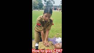 How to give CPR  NCC Training [upl. by Lebazej187]