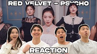 OUR FIRST RED VELVET MV  Red Velvet 레드벨벳 Psycho MV REACTION [upl. by Nevar826]