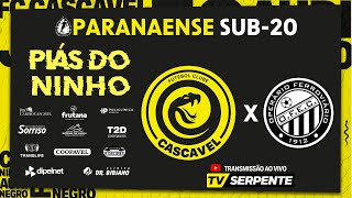 CASCAVEL X OPERÁRIO  SEMIFINAL  PARANAENSE SUB20 [upl. by Lydia]