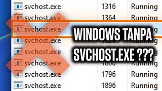 Windows tanpa SVCHOSTEXE  Apakah artinya Windows Bebas Virus [upl. by Chenay]