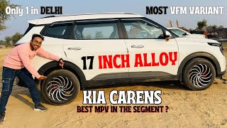 KIA CARENS PRESTIGE  MODIFIED  17 INCH ALLOY  ONLY 1 IN DELHI  MUST WATCH BEFORE BUYING [upl. by Annasor945]