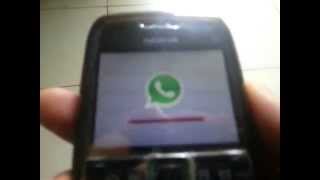 Nokia E71  E72 whatsApp installation and Update [upl. by Eilegna909]