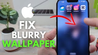 How To Make iPhone Wallpaper Not Blurry  Easy Fix [upl. by Ecart]